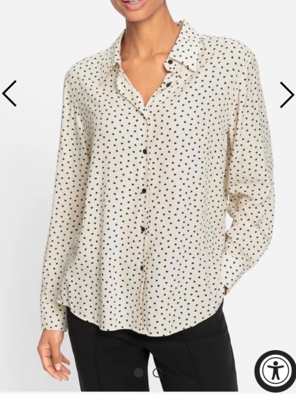 Olsen Europe NWT Hearts Blouse